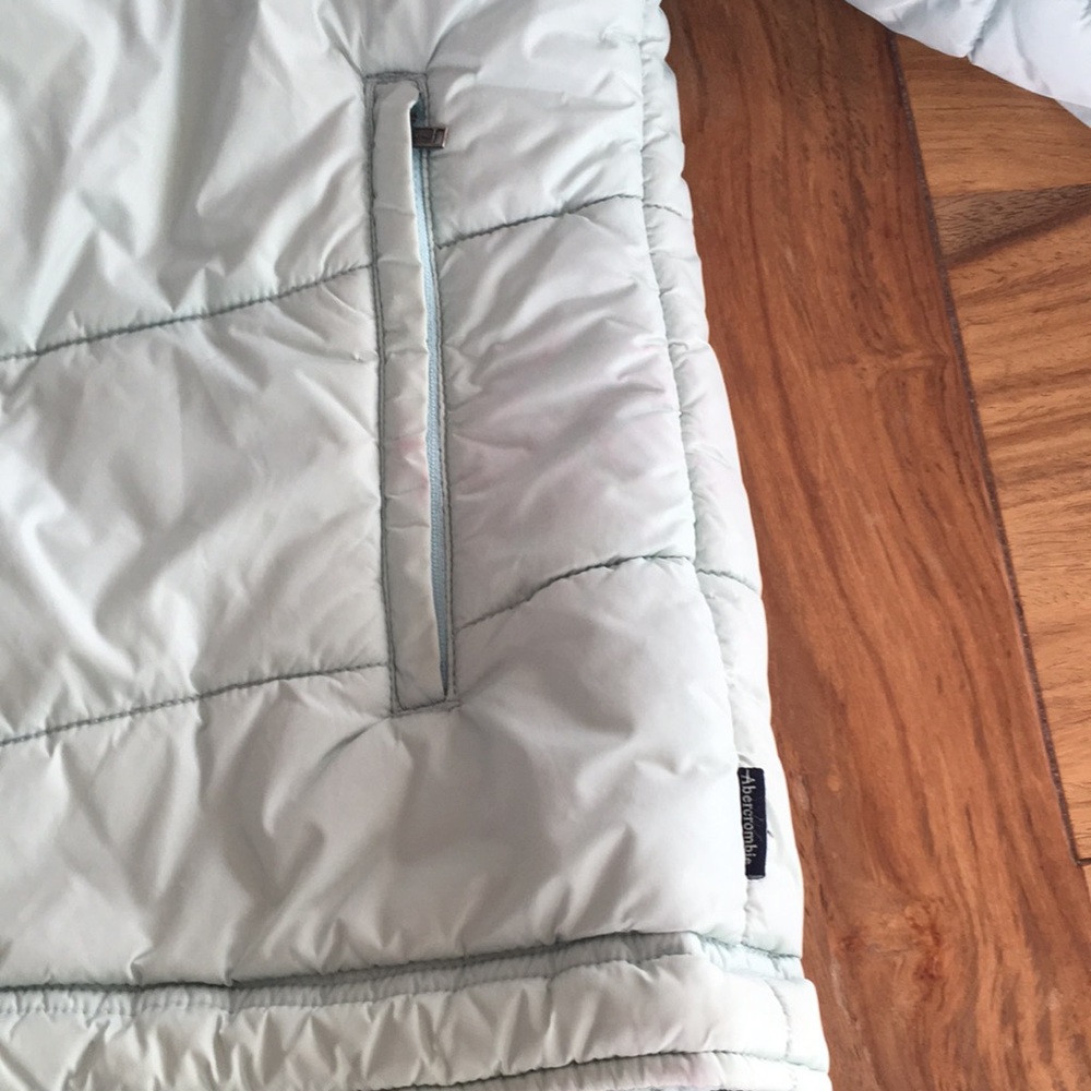 Abercrombie & Fitch Light Green Puffer Ski Jacket - Picture 4 of 10